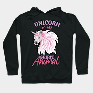 Cute Unicorn Rainbow Lover gift Unicorn is my spirit animal Hoodie